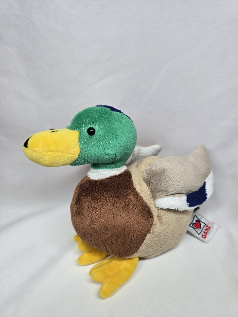 GANZ Webkinz Retired Mallard Duck Plush Stuffed Animal HM682 NO CODE